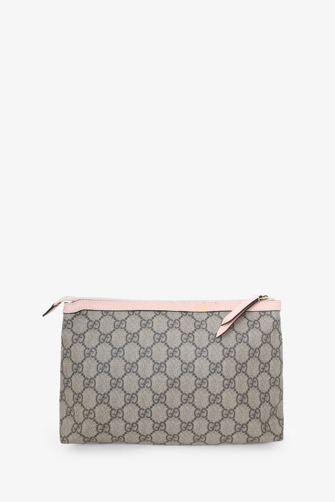 Gucci Brown/Pink GG Monogram Soft Diaper Tote Bag with Pouch