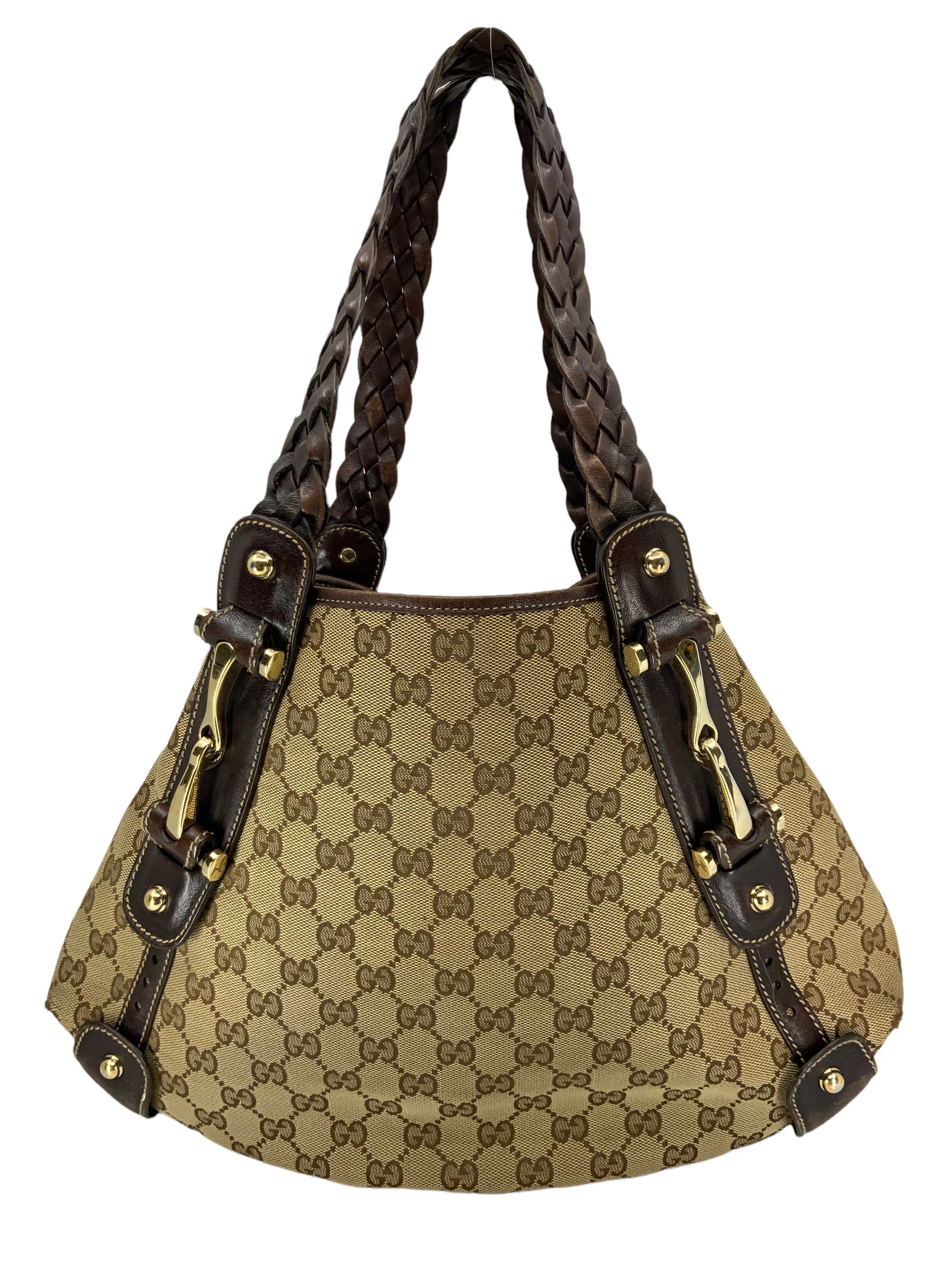 GUCCI Monogram Canvas Pelham Hobo