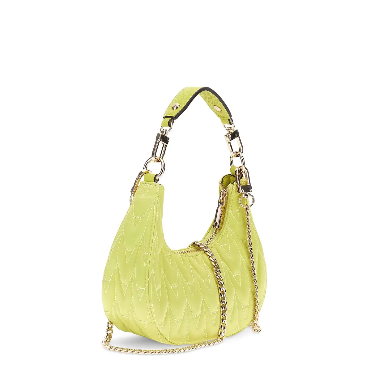 Guess - Mini Hobo Bag Golden Rock trapuntata Kiwi - HWEG8749720 - KIWI