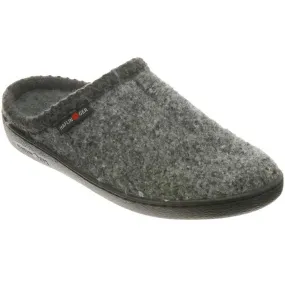 Haflinger AT Speckle Classic Hardsole Wool Slipper Grey (Unisex)