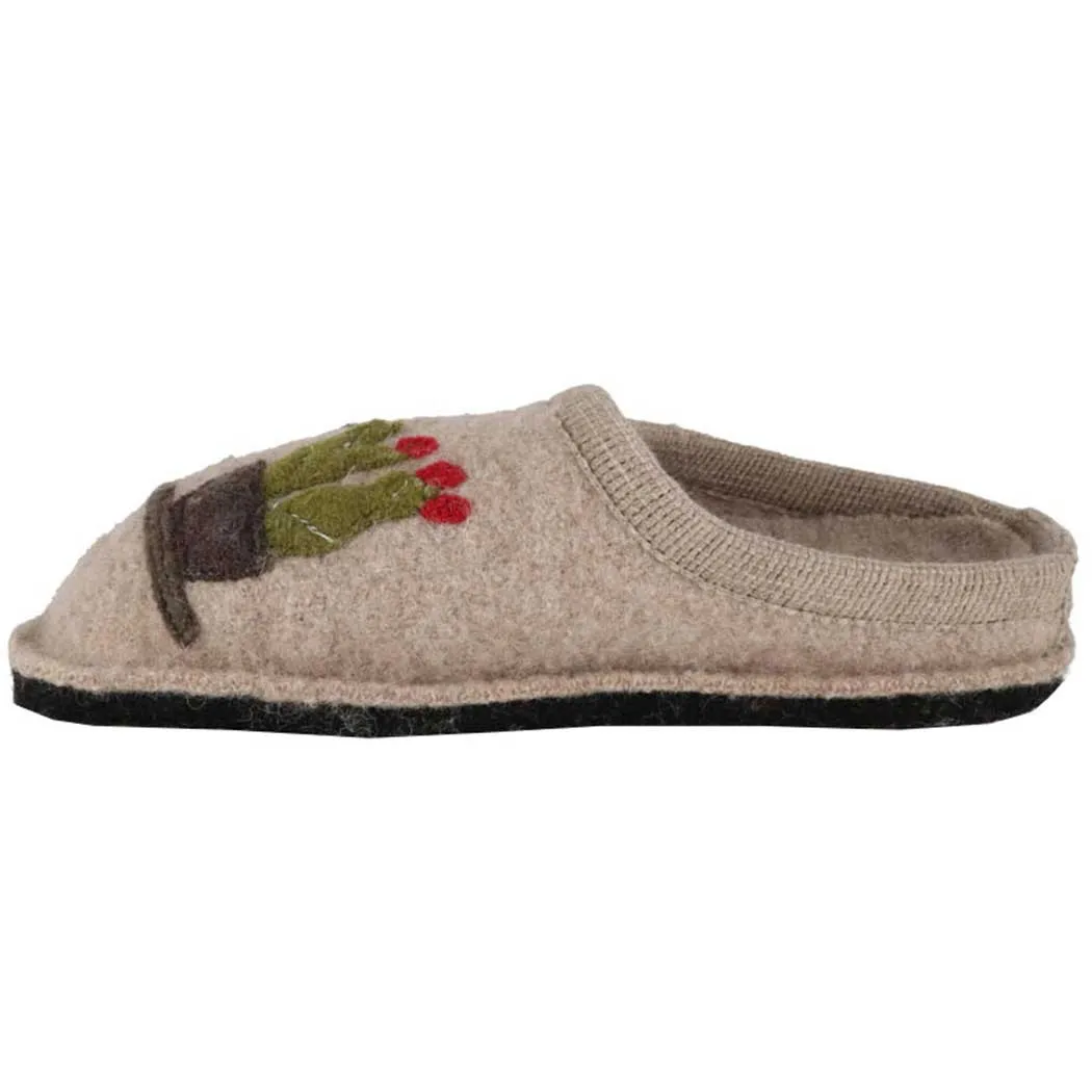 Haflinger Cactus Slipper Natural (Women's)