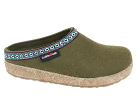 Haflinger Clogs Grizzly Franzl Olive