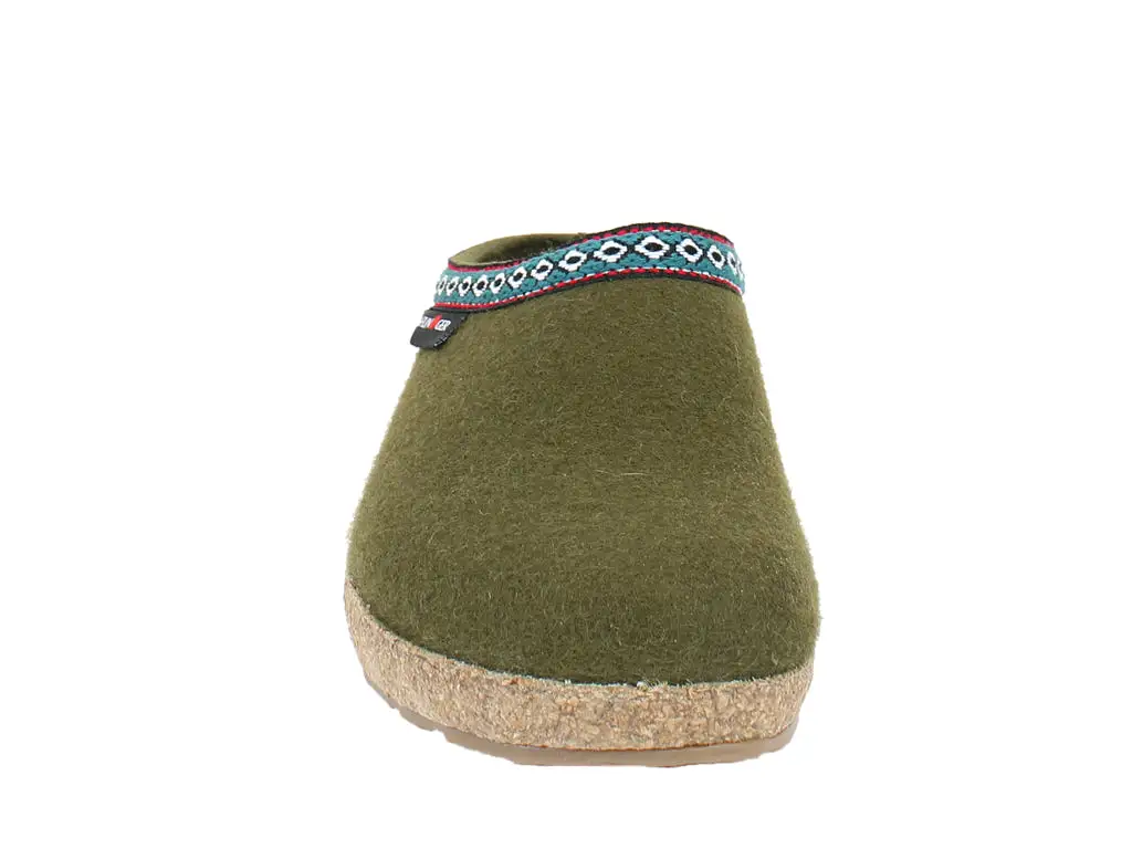 Haflinger Clogs Grizzly Franzl Olive