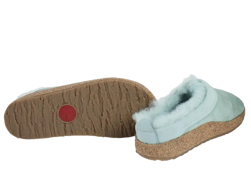 Haflinger Clogs Sheepskin Snowbird Mint