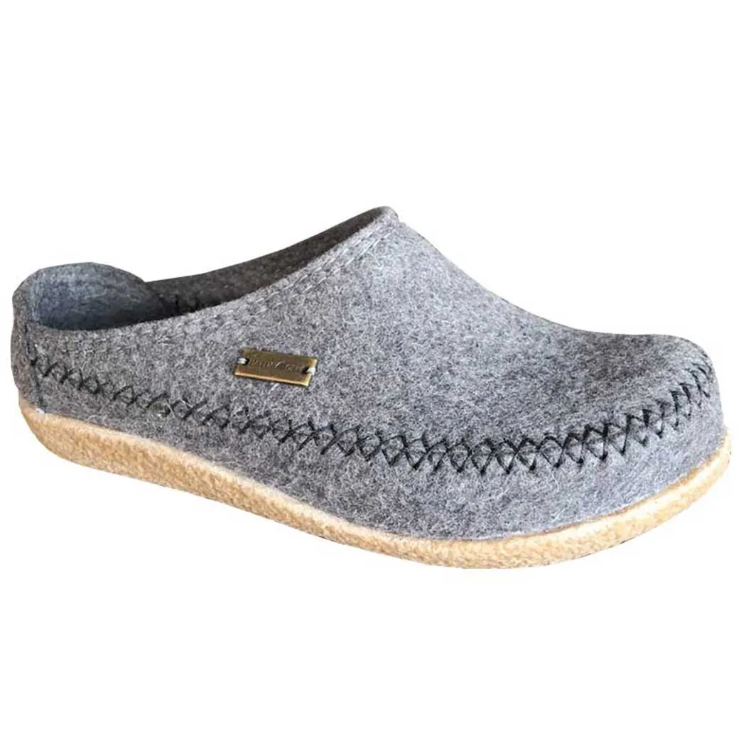 Haflinger Fletcher Slipper Grey (Unisex)