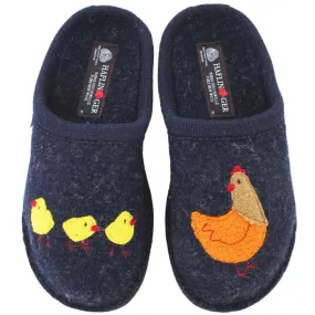 Haflinger Gallina Slipper Captains Blue (Women's)