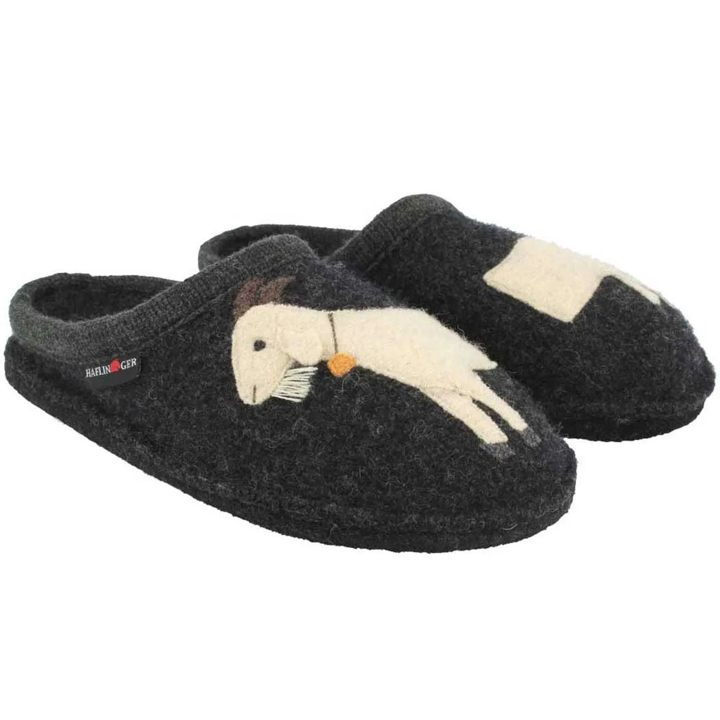 Haflinger Goat Slipper Charcoal (Women's)