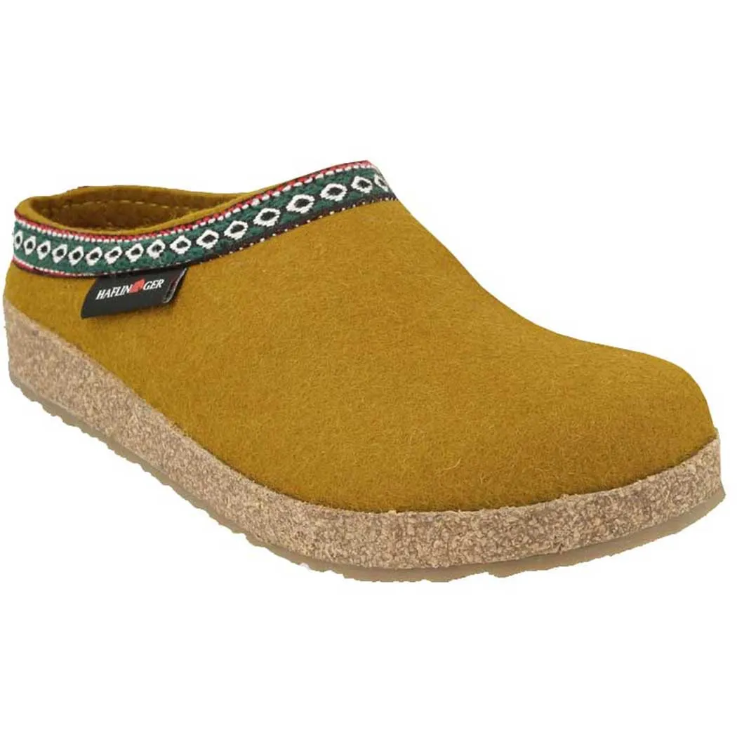 Haflinger GZ Clog Mustard (Women's)