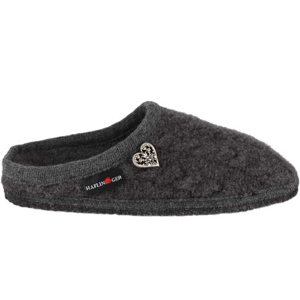 Haflinger Herzerl Slipper Grey (Women's)