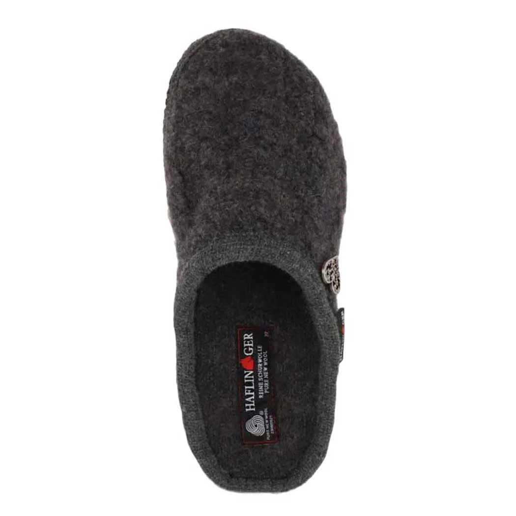 Haflinger Herzerl Slipper Grey (Women's)