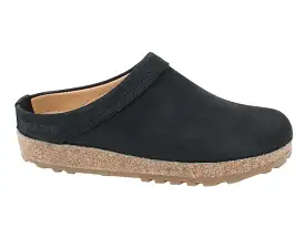 Haflinger Leather Clogs Malmo Black