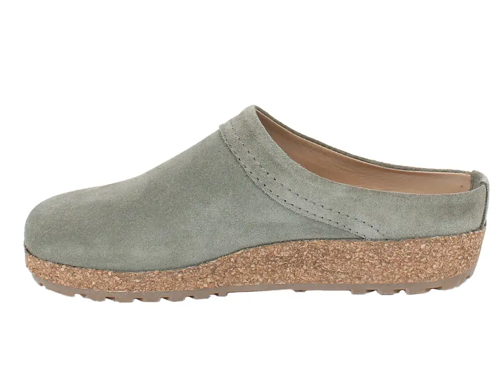 Haflinger Leather Clogs Malmo Khaki