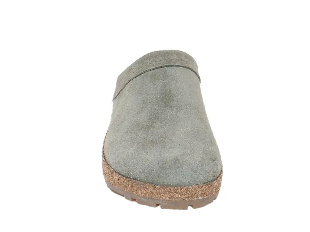 Haflinger Leather Clogs Malmo Khaki