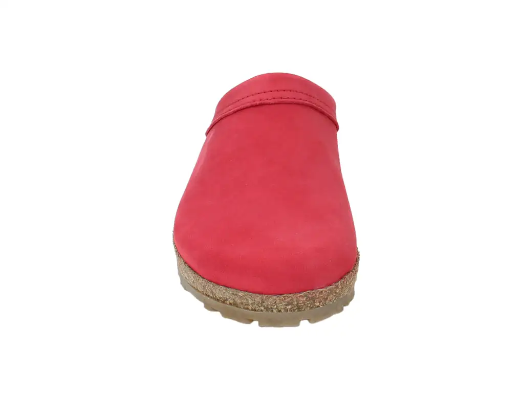 Haflinger Leather Clogs Malmo Red