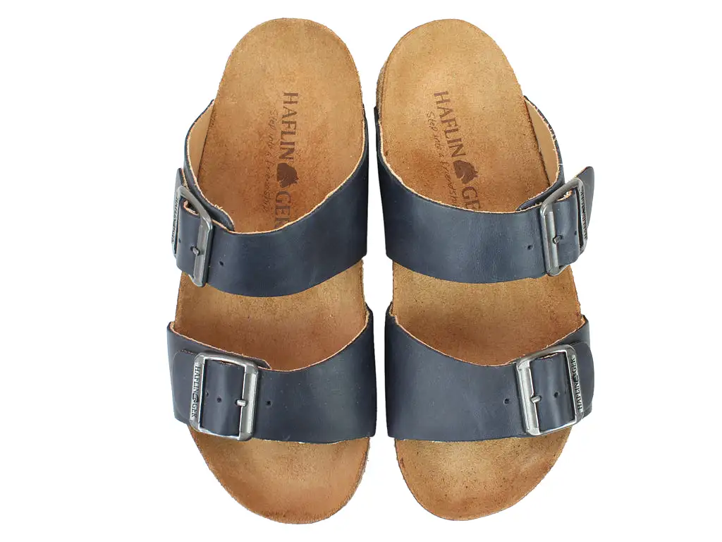 Haflinger Sandals Andrea Marine Country