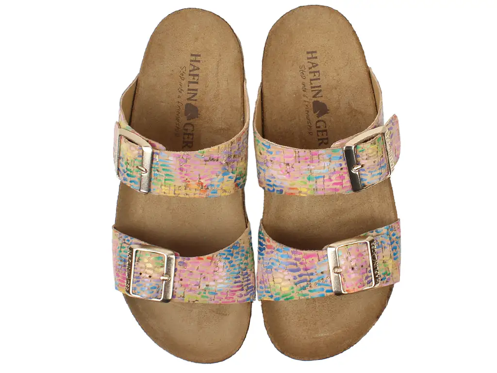 Haflinger Sandals Andrea Rainbow