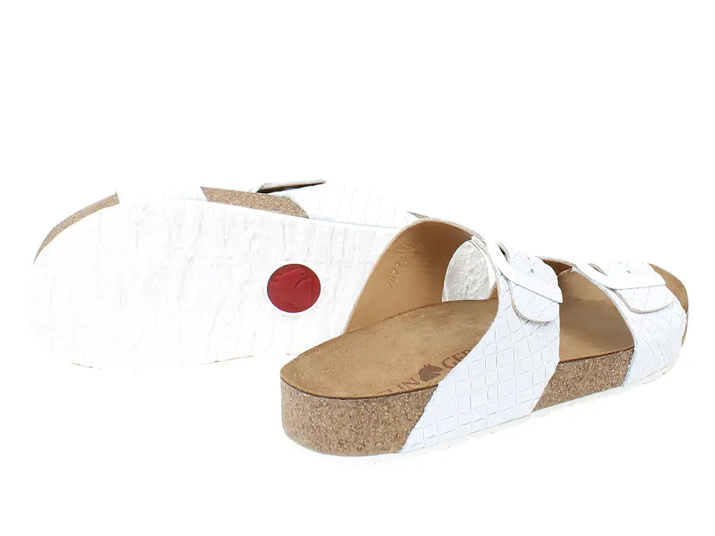 Haflinger Sandals Andrea White Intreccio