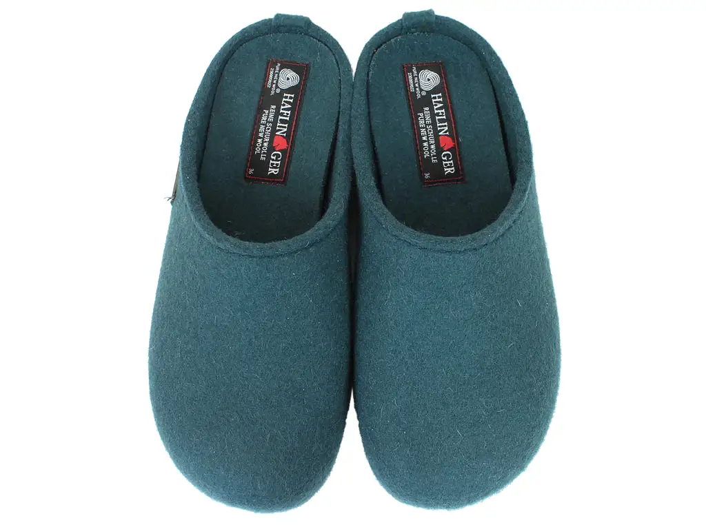 Haflinger Slippers Everest Fundus Teal