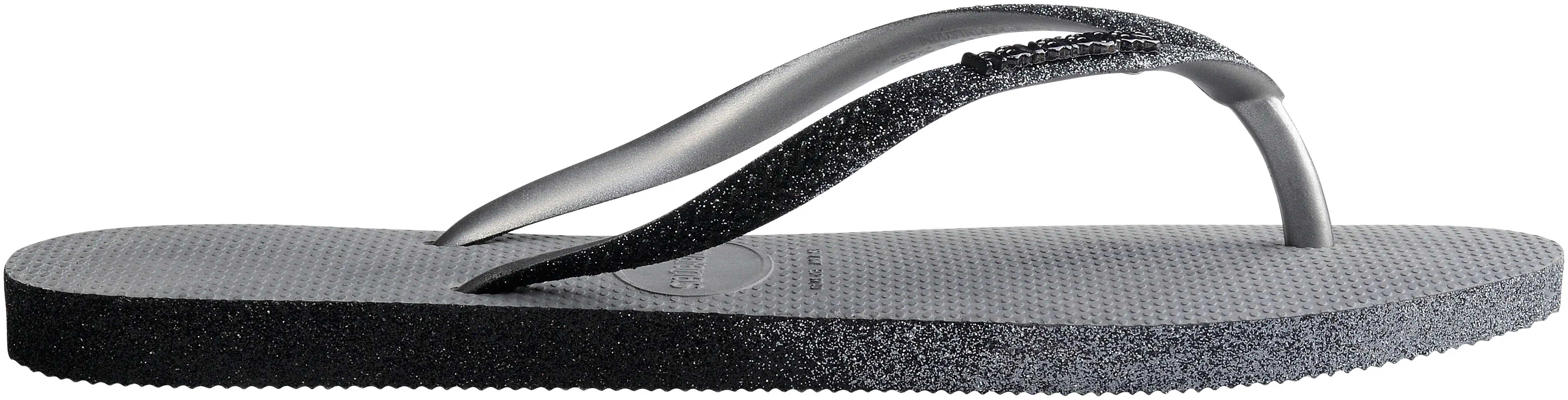 Havaianas Slim Glitter Metalic In Grey For Women