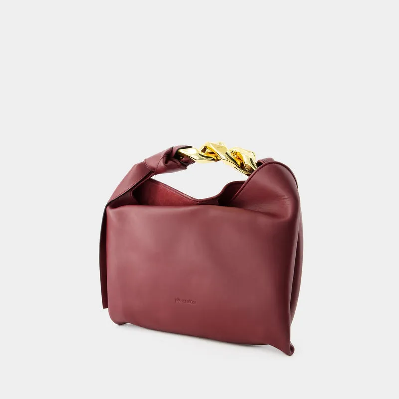 Hobo Small Chain Bag - J.W.Anderson - Leather - Burgundy