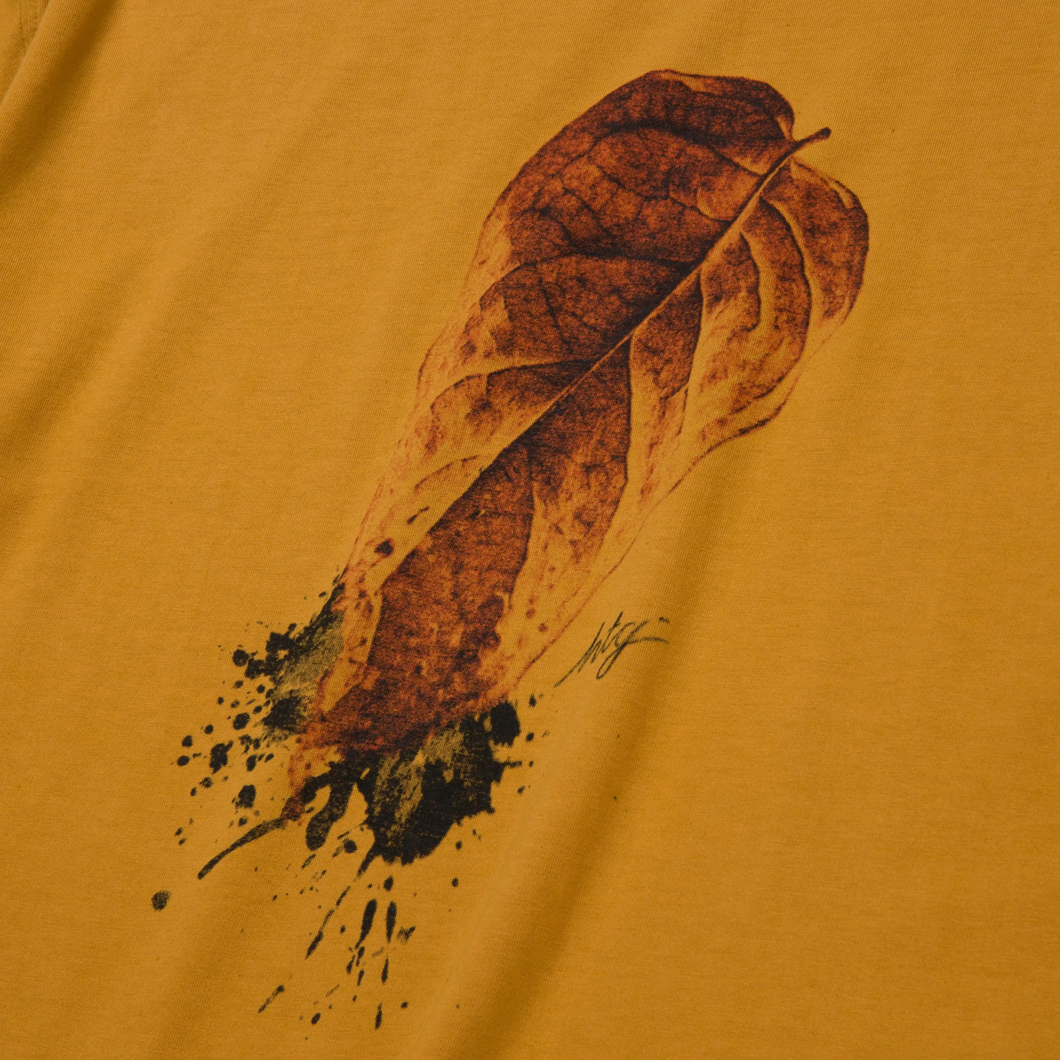 Honor The Gift  Leaf SS Tee - Mustard