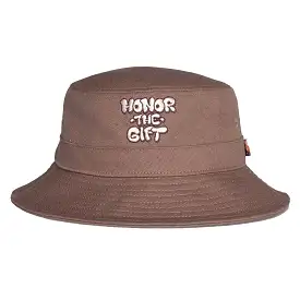 Honor The Gift Script Bucket Hat - Brown