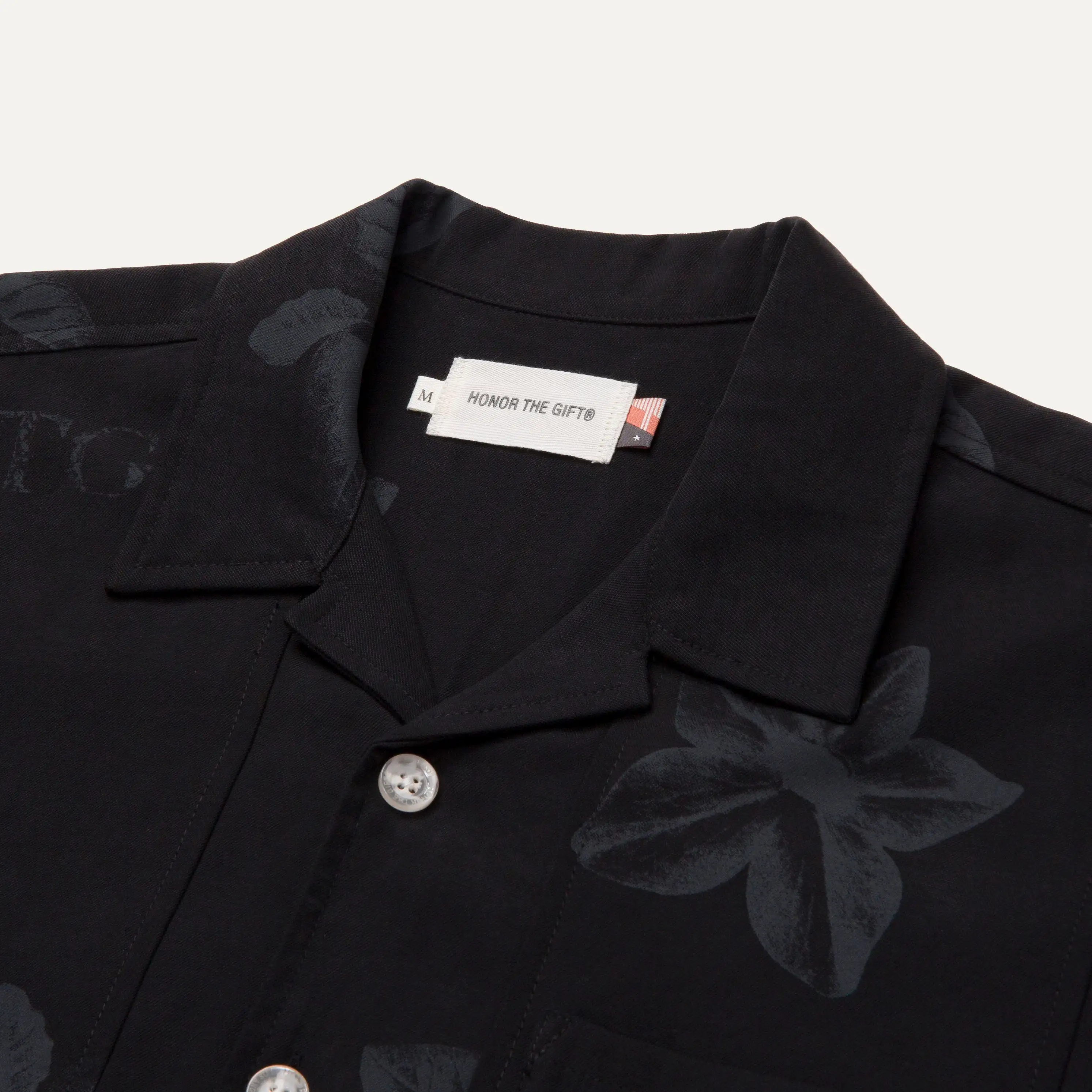 Honor The Gift Tobacco Button Shirt - Black