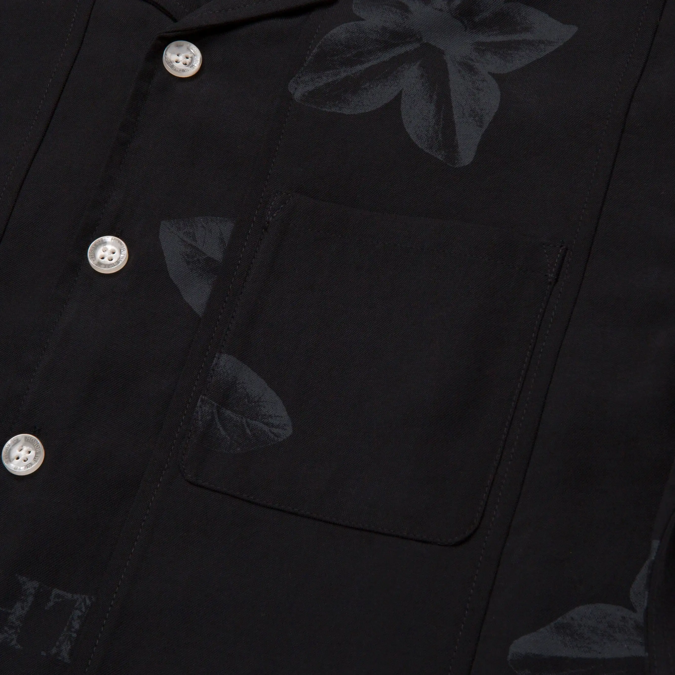 Honor The Gift Tobacco Button Shirt - Black