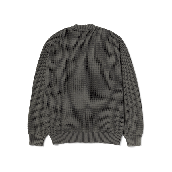 Huf Coolidge Waffle Cardigan - Black