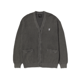 Huf Coolidge Waffle Cardigan - Black