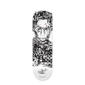 HUF DECK VOTE FOR MILES 8.25 WHITE