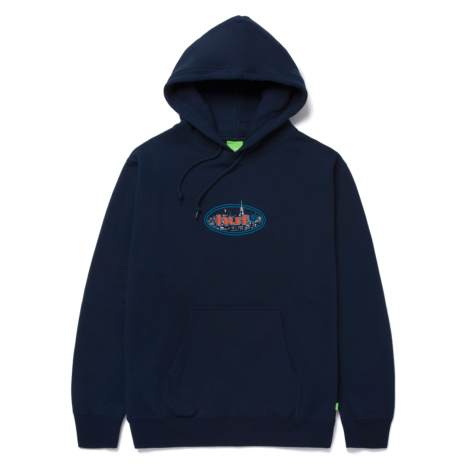 HUF SWEAT CITY LIGHTS HOOD NAVY