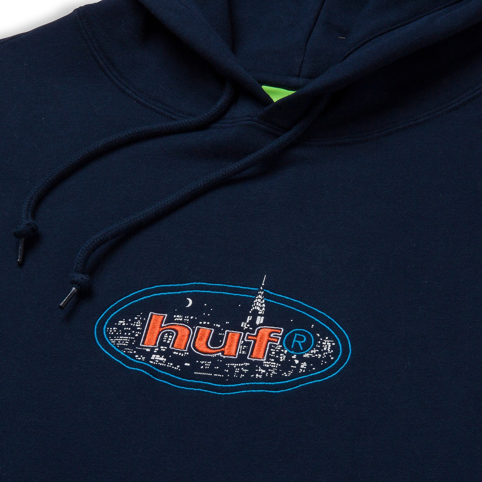 HUF SWEAT CITY LIGHTS HOOD NAVY