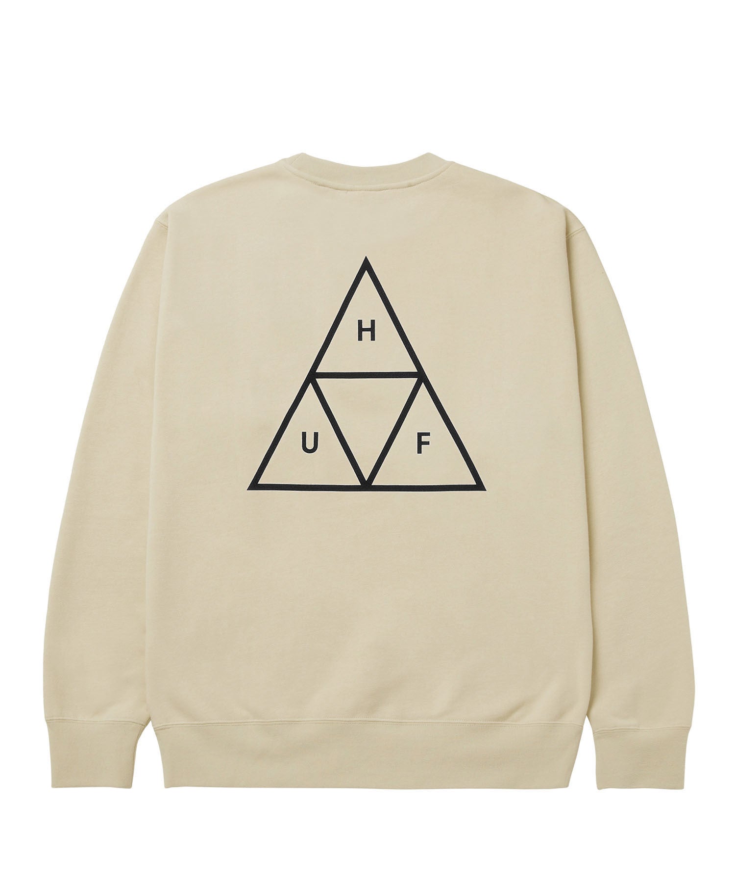 HUF SWEAT ESSENTIALS TT CREW SAND