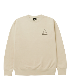 HUF SWEAT ESSENTIALS TT CREW SAND