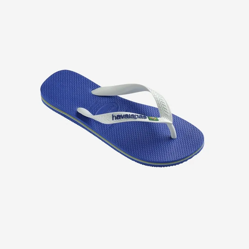 Infradito Havaianas Bambino Brasil Logo Marine Blue Ciabatte in gomma mare piscina E2023