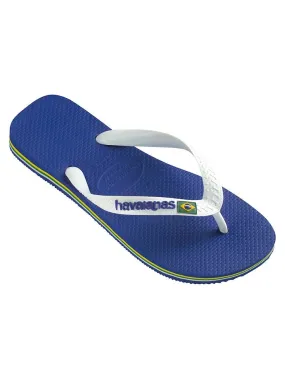 Infradito Havaianas Brasil Logo Blu Bianco