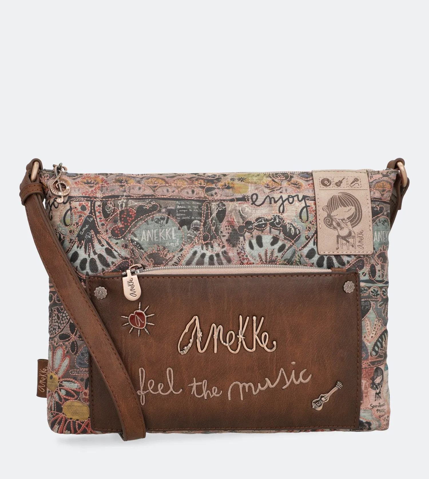 Ixchel Crossbody bag with a front zip