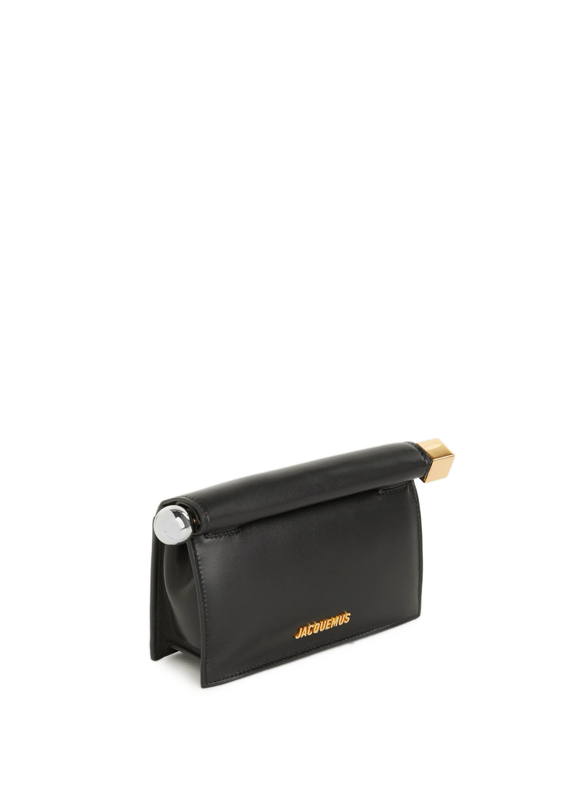 JACQUEMUS   La Petite Pochette Rond Carré clutch  - Black