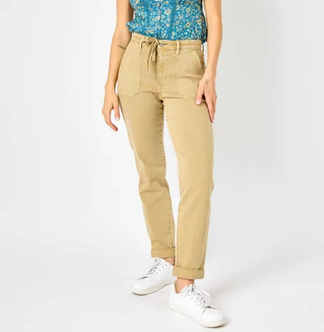 Judy Blue Khaki Cuffed Jogger