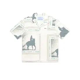 Jungles If Wishes where Horses SS Woven Button Up