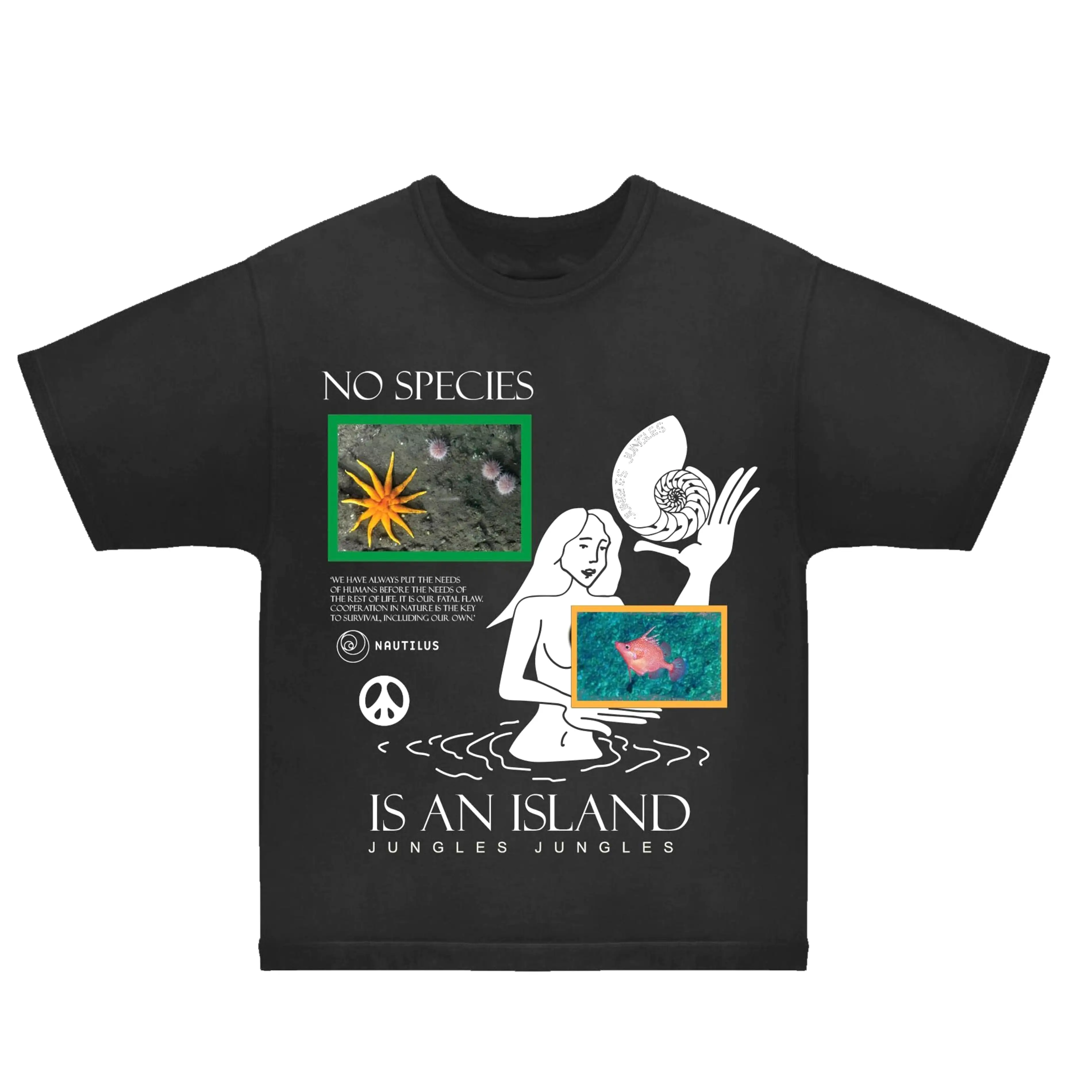 Jungles X Nautilus Ocean No Species Is An Island SS Tee