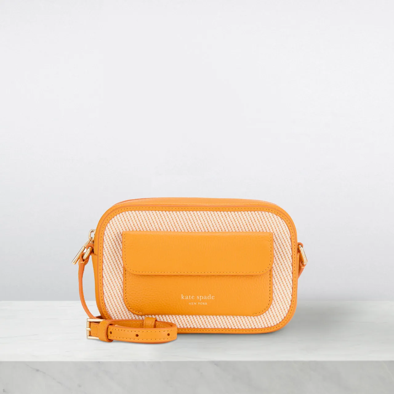 KATE SPADE NEW YORK Ava Canvas Crossbody Bag - Turmeric Root