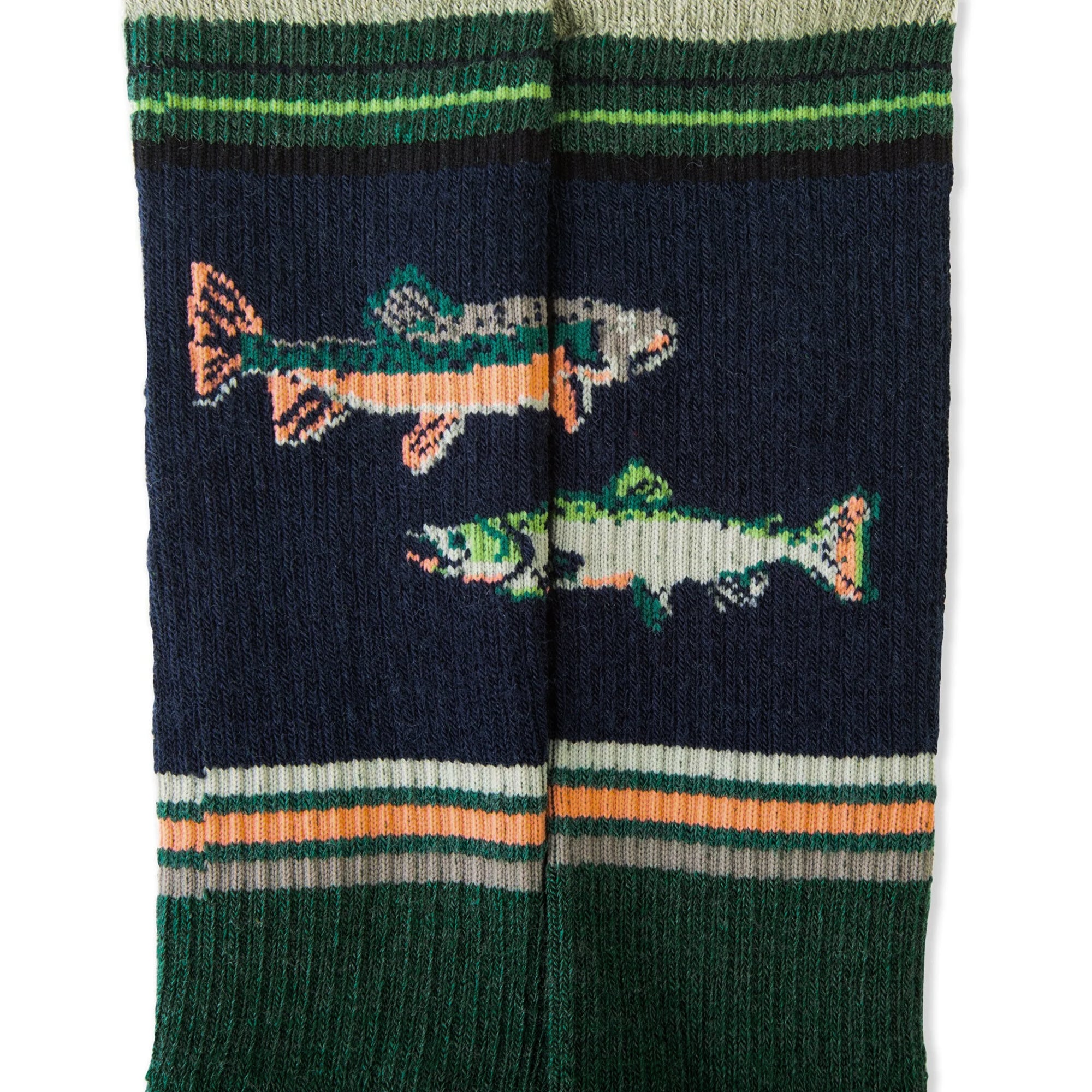 KAVU Moonwalk Unisex Crew Socks - Go Fish