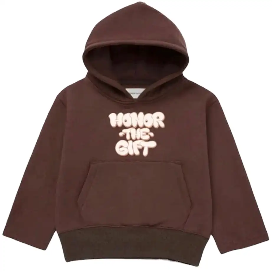 Kids Honor The Gift Bubble Hoodie (Brown) KHTG230350