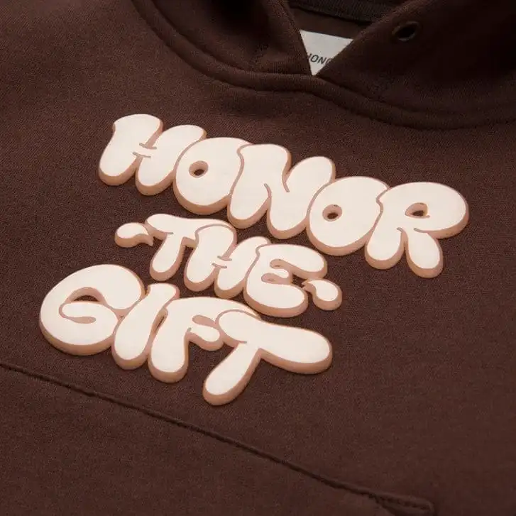 Kids Honor The Gift Bubble Hoodie (Brown) KHTG230350