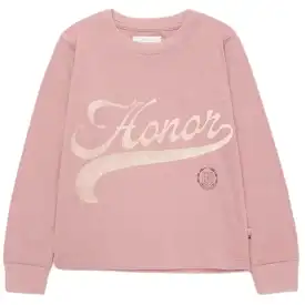 Kids Honor The Gift Holiday Script L/S Tee (Mauve) KHTG230442