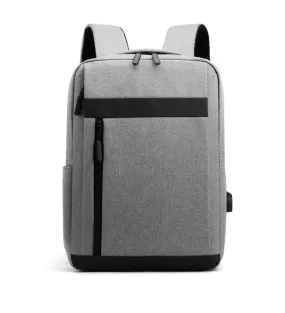 LAPTOP BACKPACK GREY & BLACK ALPHA