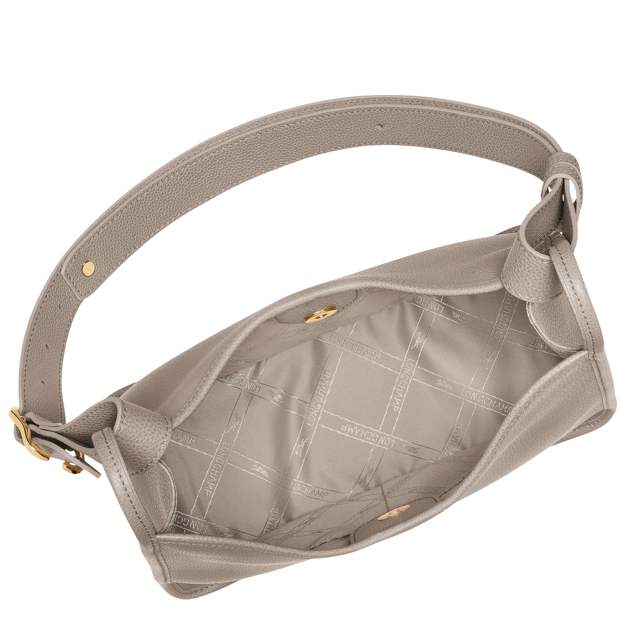 Le Foulonné M Hobo bag Turtledove - Leather