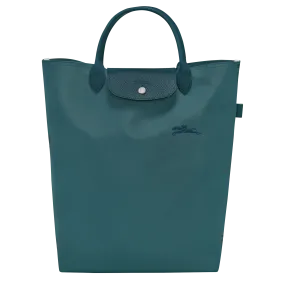 Le Pliage Green M Tote bag Peacock - Canvas